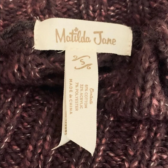 Matilda Jane | Dixie Sweater Turtleneck Side Zippers Cable Knit Long Sleeve - Picture 7 of 8